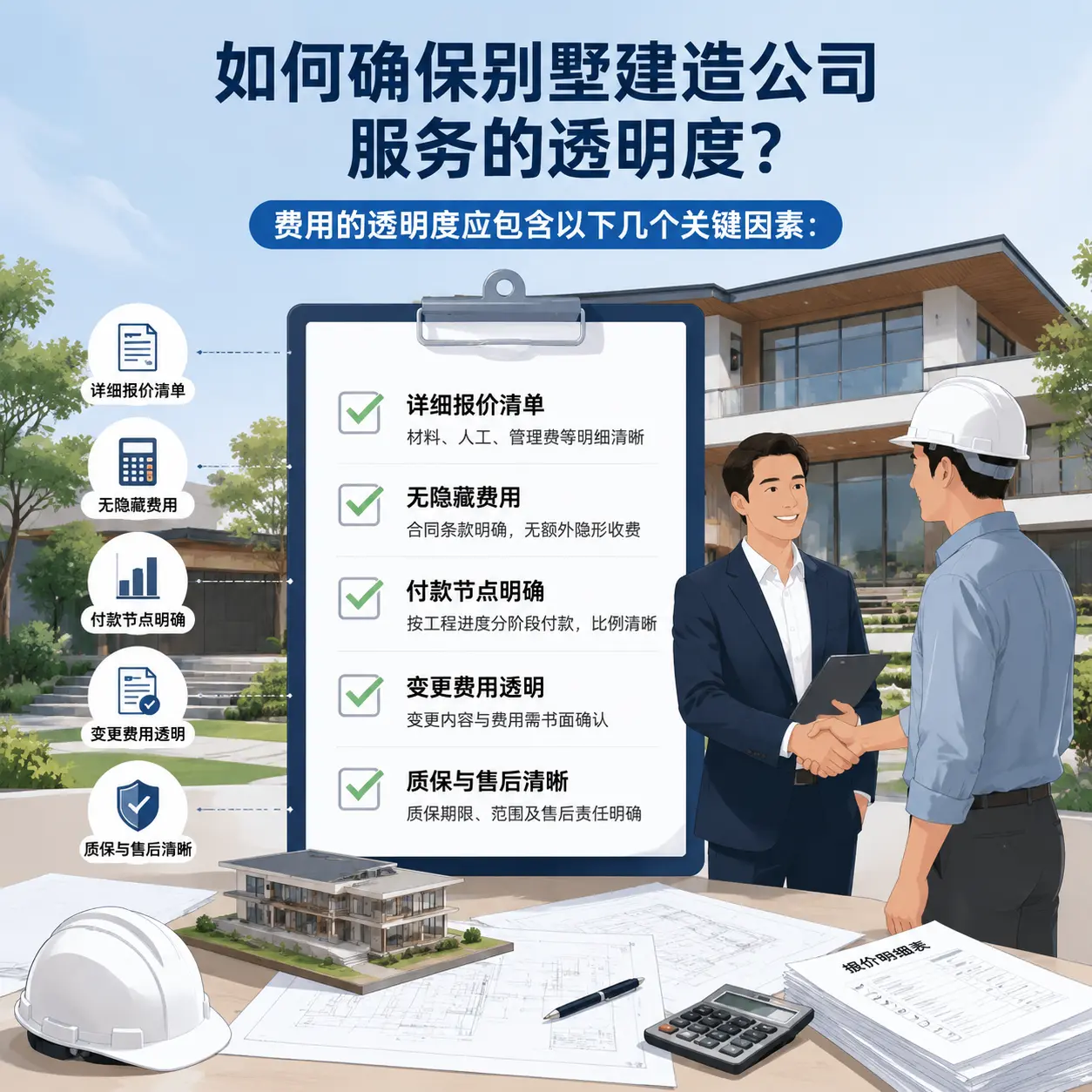 在 播州 如何确保别墅建造公司服务的透明度？
