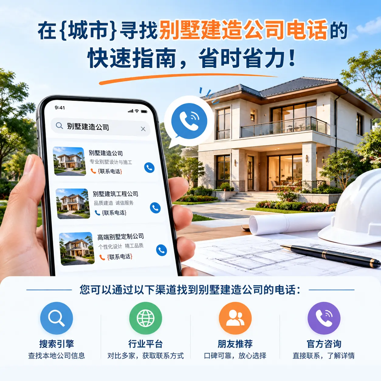 在播州寻找别墅建造公司电话的快速指南，省时省力！
