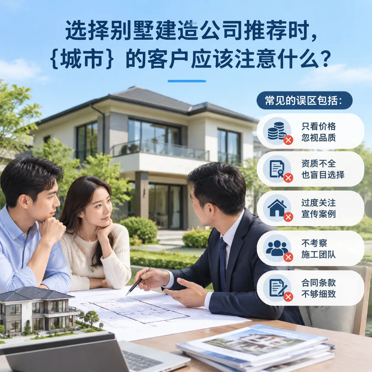 选择别墅建造公司推荐时，播州 的客户应该注意什么？