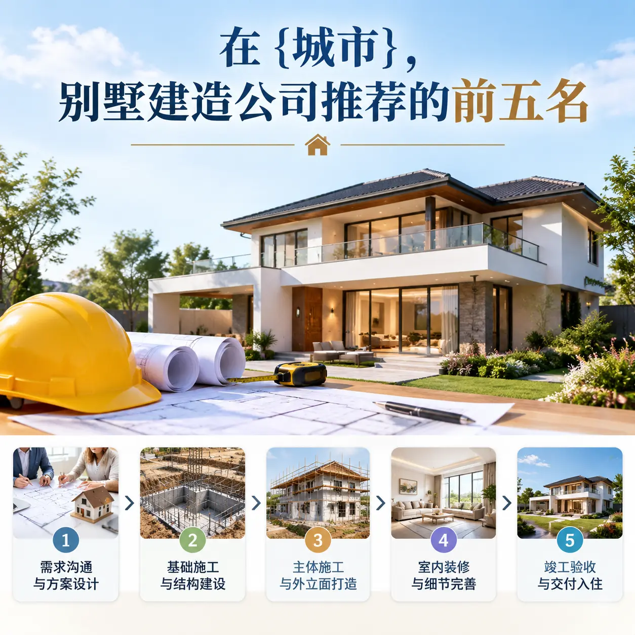 在 播州，别墅建造公司推荐的前五名